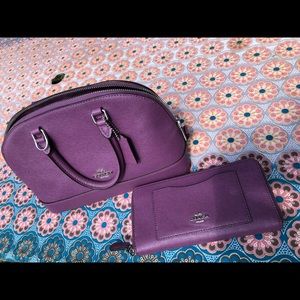 Coach Mini Sierra and Matching Accordion Wallet